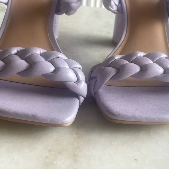 A New Day Women's Braided Purple Sandals - Picture 2 of 5